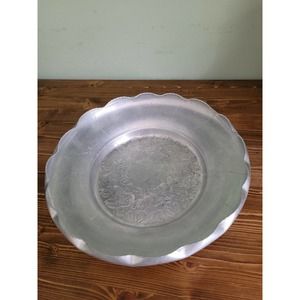 World Hand Forged Aluminum Bowl 12" rose pattern